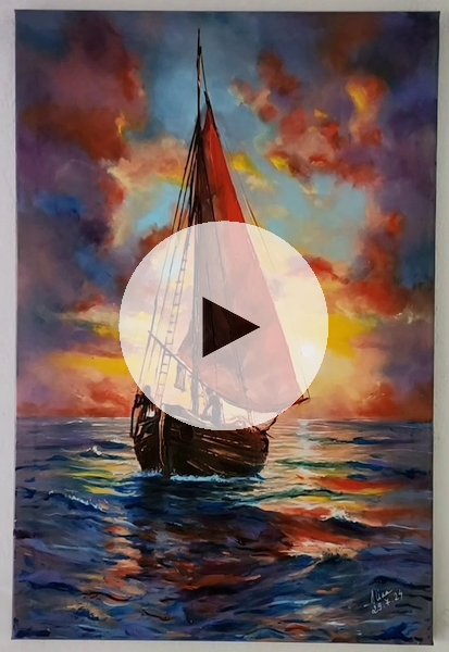 ArteDiAlina.com painting: White Sun
